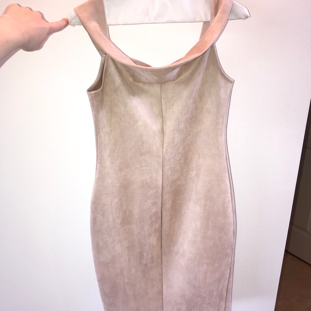 Soft suede like dress